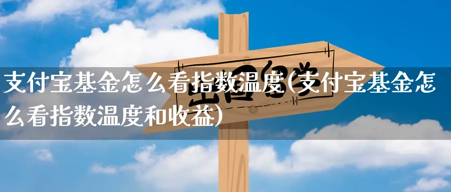 支付宝基金怎么看指数温度(支付宝基金怎么看指数温度和收益)_https://www.wxylife.com_原油期货_第1张